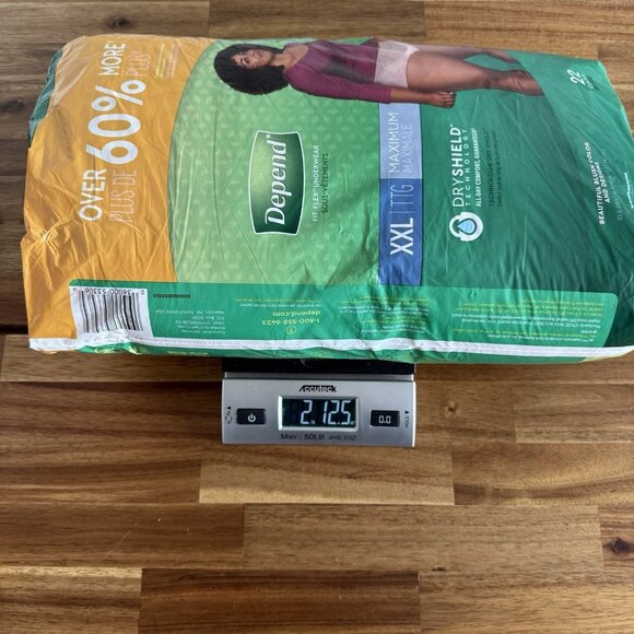 Depend FIT-FLEX Underwear for Women Size: XXL - 22Ct Damaged Package READ* - Picture 9 of 16